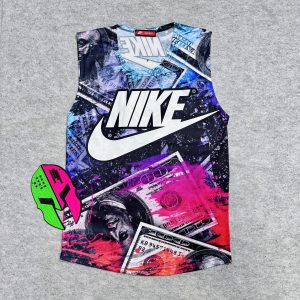 تاپ ورزشی طرحدار طرح NIKEکد 9B022